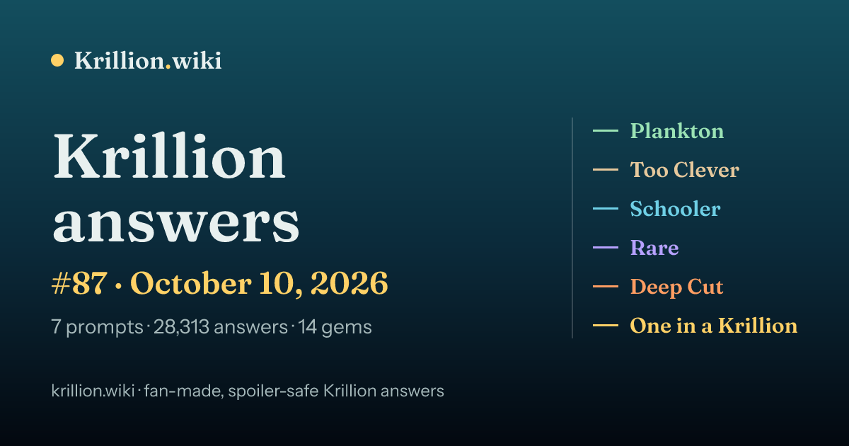 Krillion.wiki